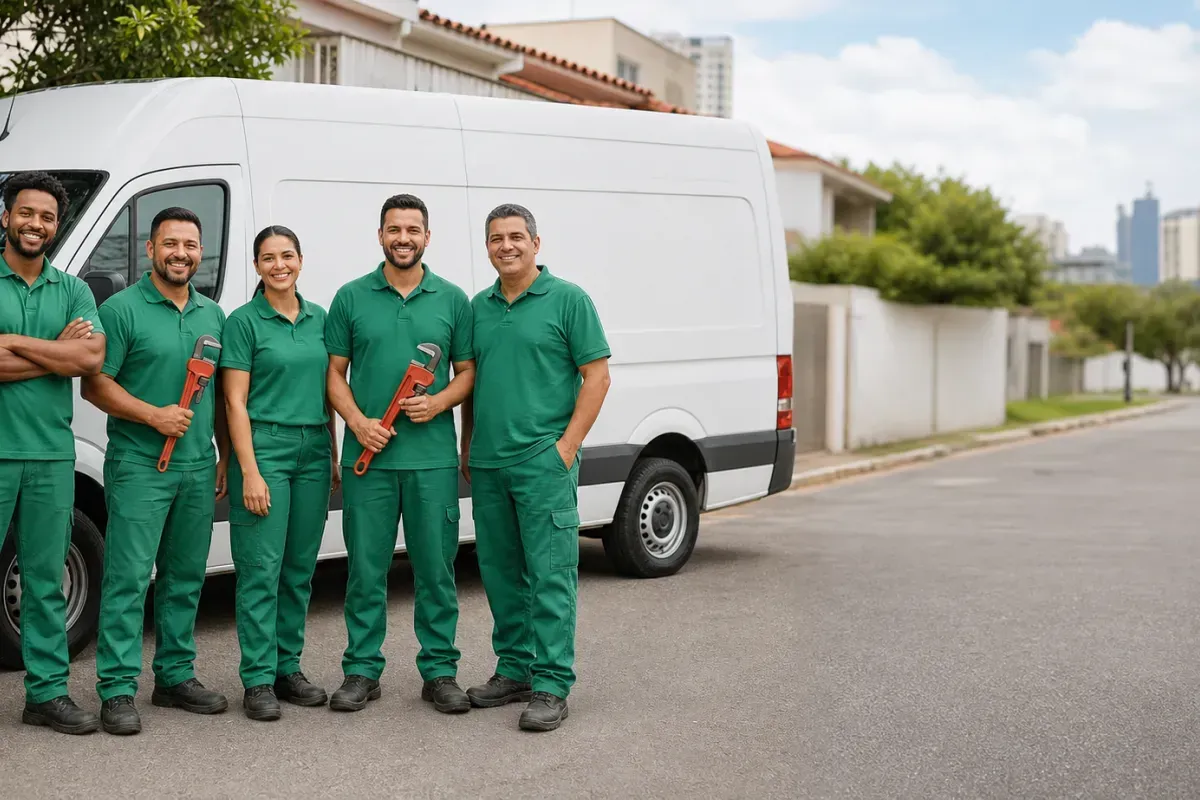 Equipe da Desentupidora Santana